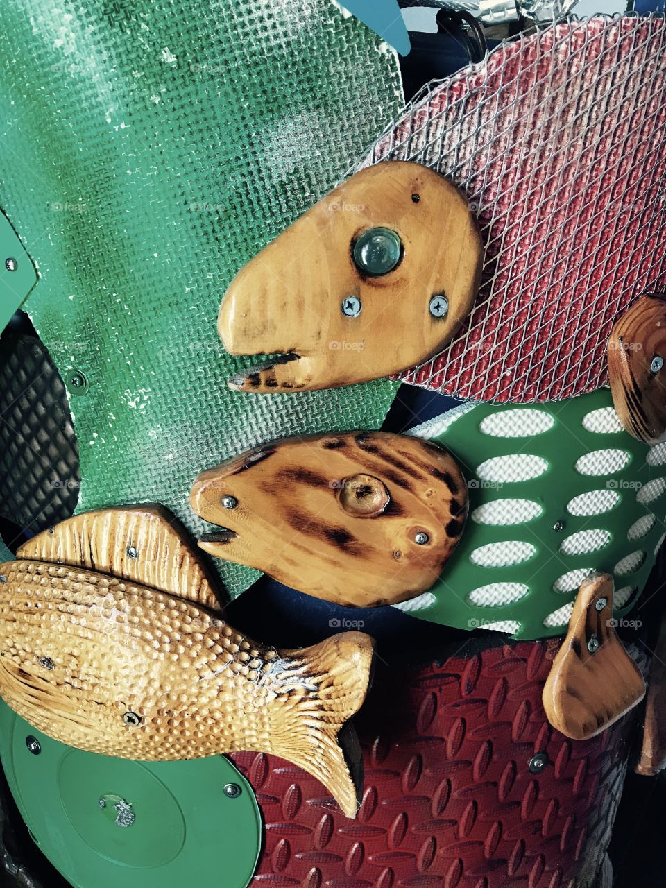 Fish art sculpture 