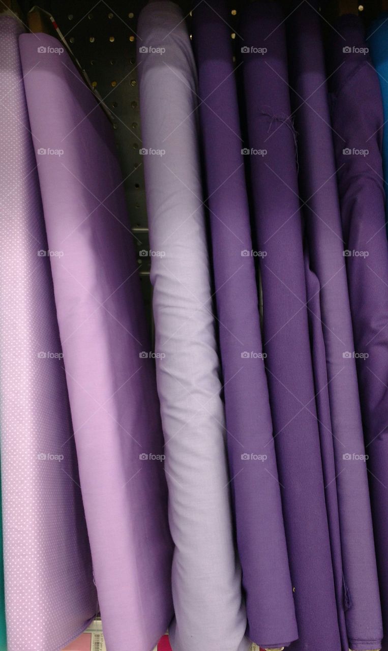 Purple fabrics