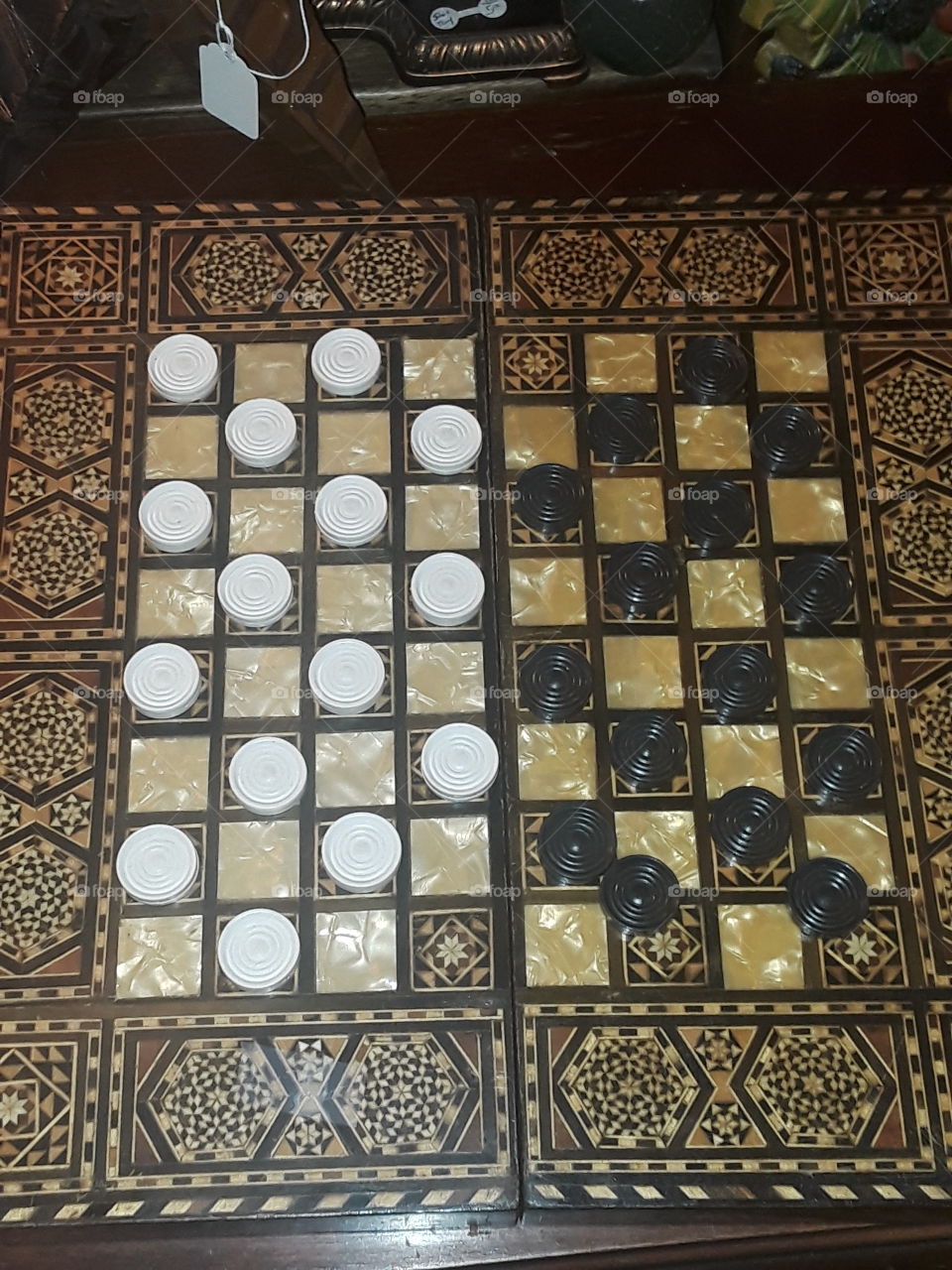 Antique Checkers board