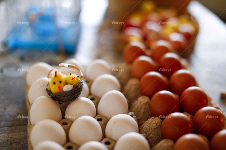 Painting Easter eggs