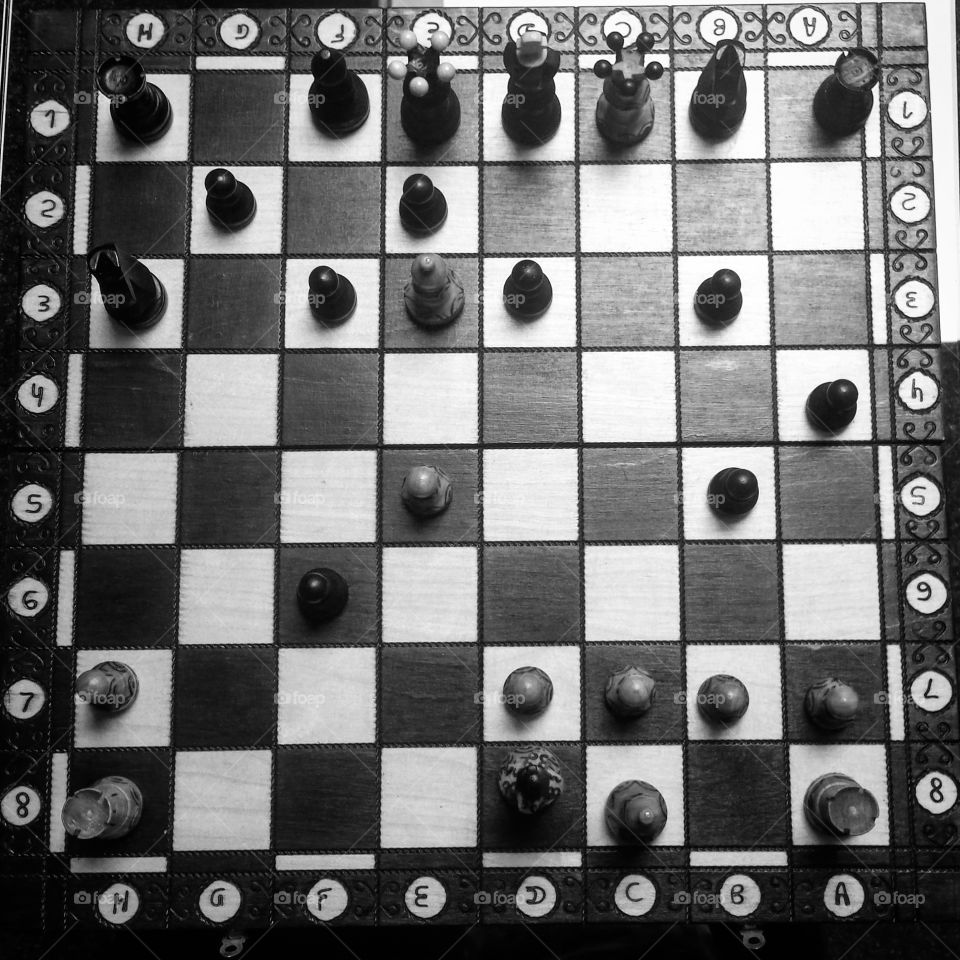 checkmated. Played speed chess with 30 seconds for each move
