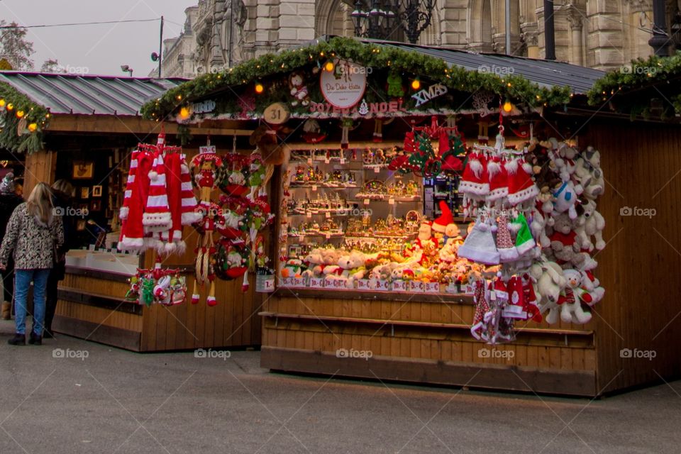 Christmas market in austria, vienna 2017