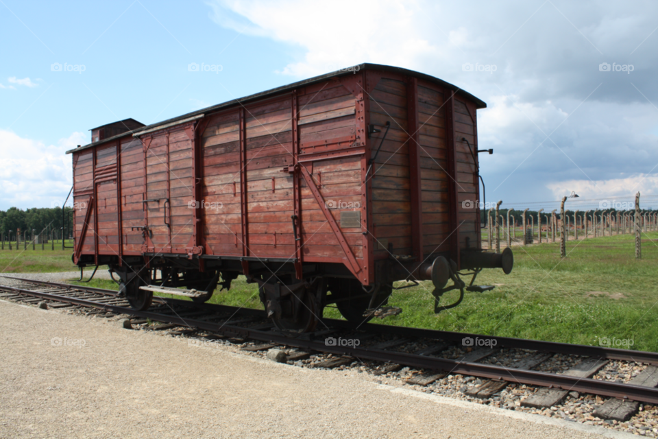 train locomotive tracks wagon by izabela.cib