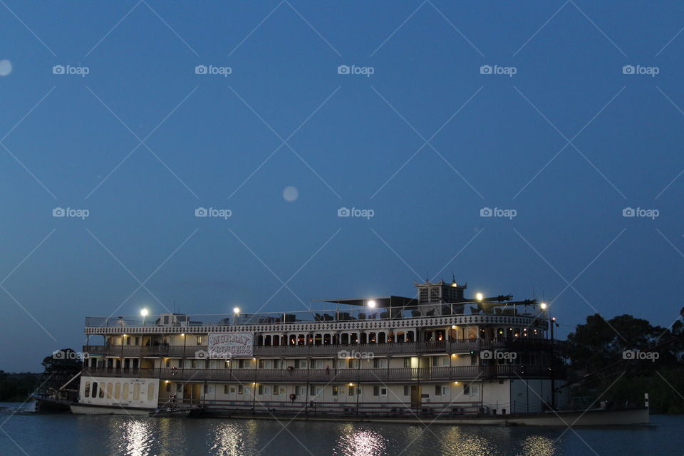 The majestic Murray Princess paddle steamer cruising down the Murray River