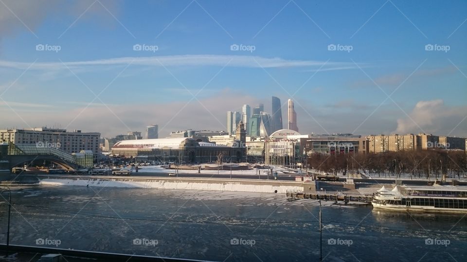 Moscow winter view