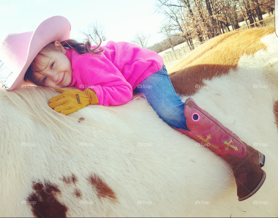 every horse deserves to be loved by a little girl