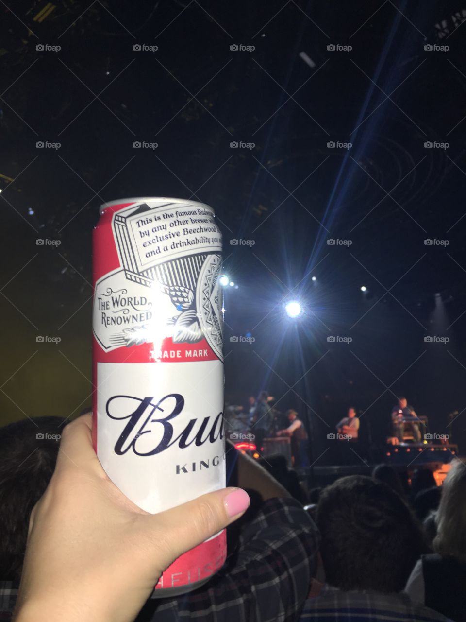 Budweiser at a concert!