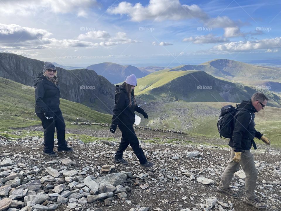 Walking Snowdon’s  path 