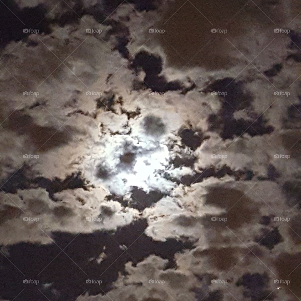 Full Moon on a Cloudy Night