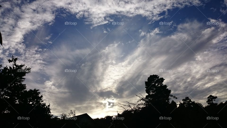 Blue sky and white clouds