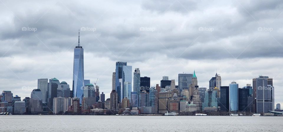 vista panorámica de manhattan