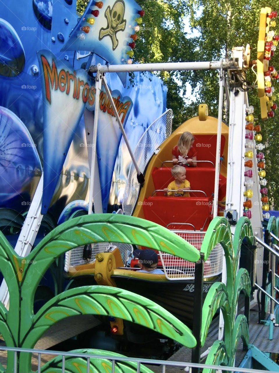 Children at amusementpark