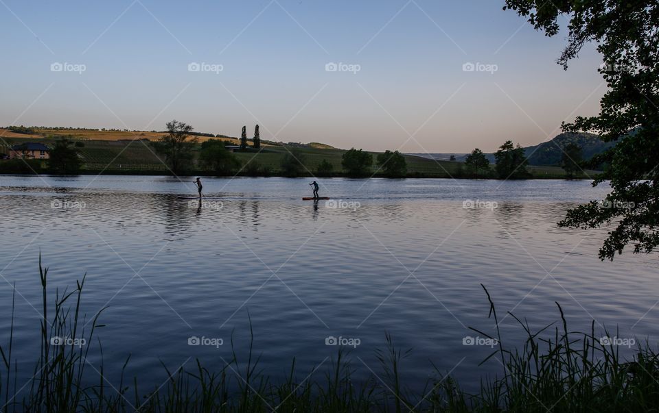 Stand Up padding at Sunset 