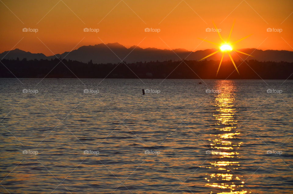 Sunset over Lake Washington