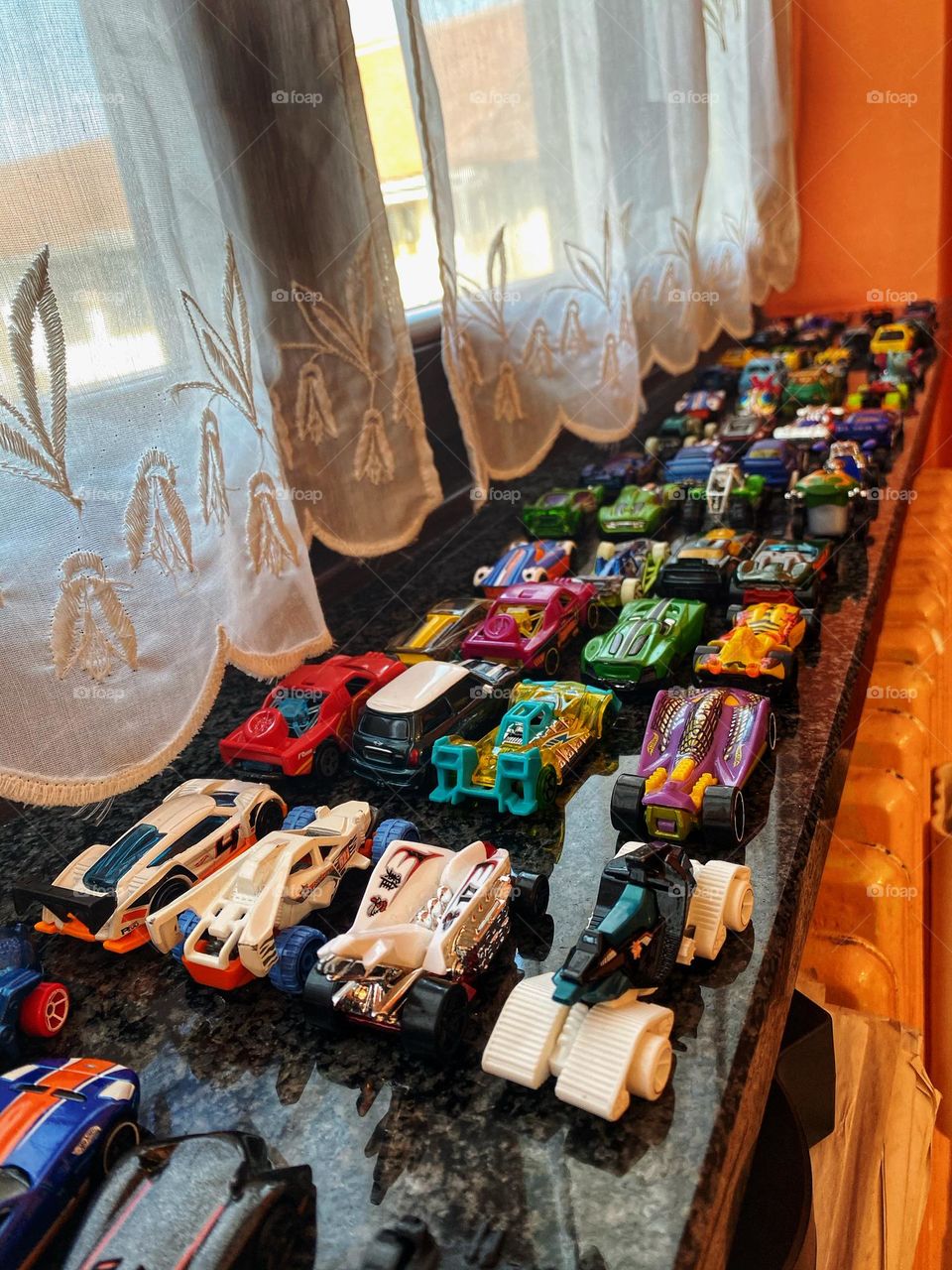 Today there is a beautiful and colourful traffic 