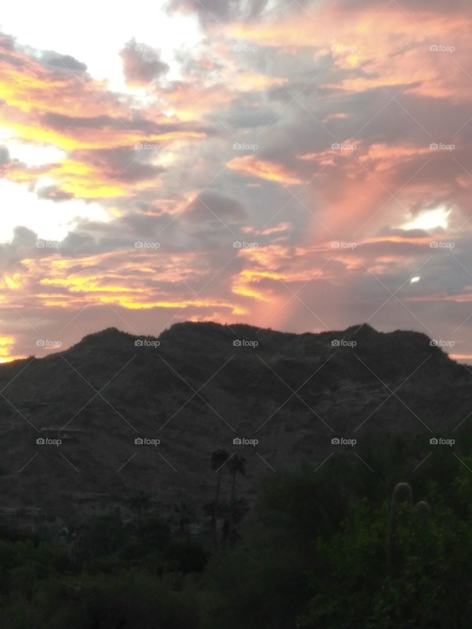 surise in the valley Phoenix USA.