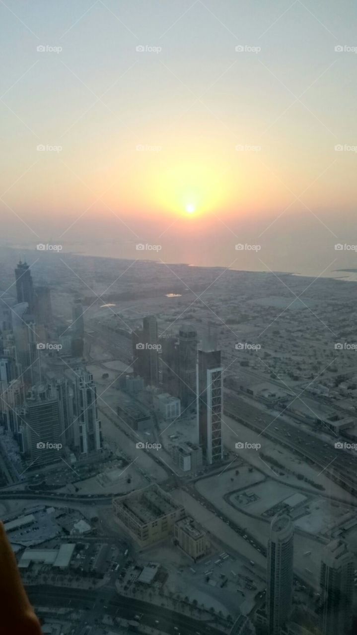 Dubai burj khalifa view