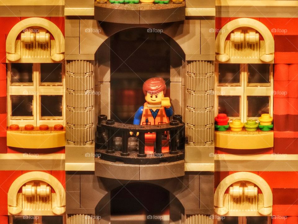 Lego Diorama. Recreation Of Scene From The Lego Movie