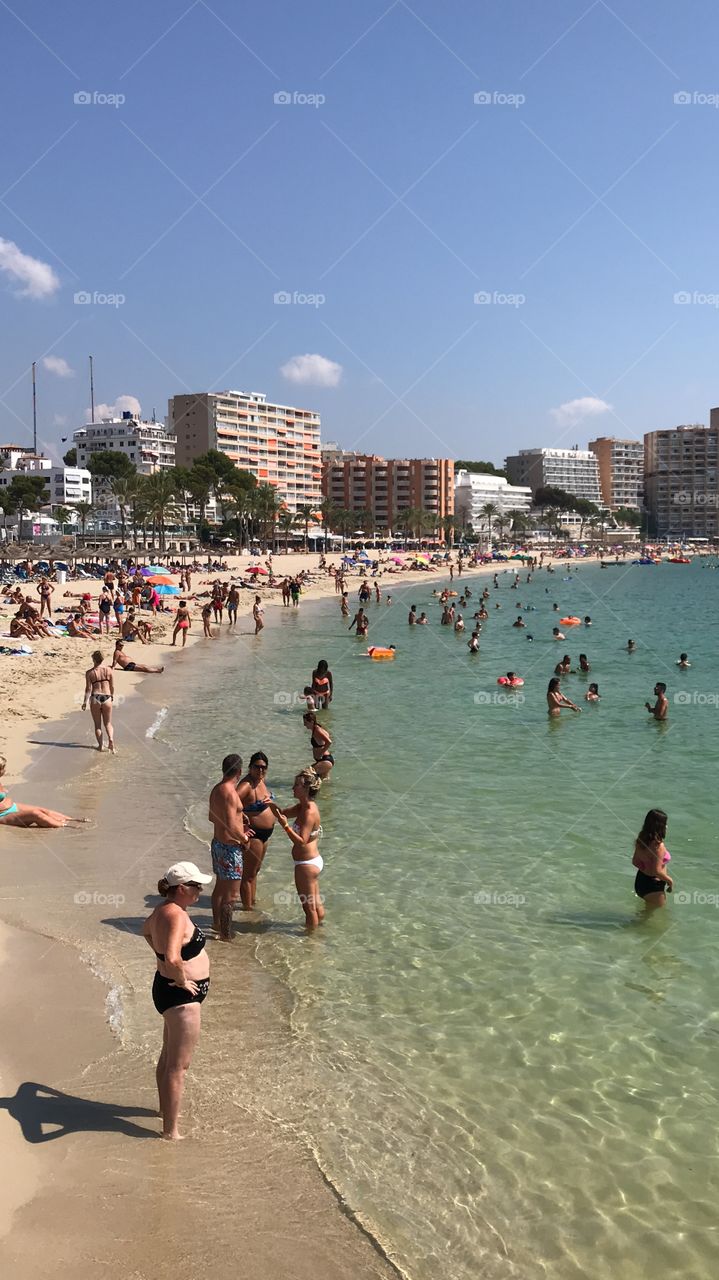 Peoples on the beach