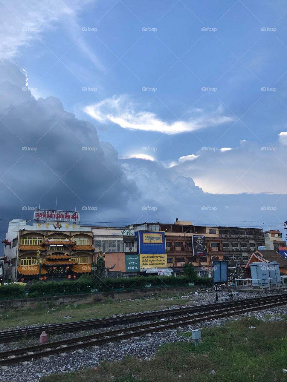Beautiful sky at Lopburi, Thailand