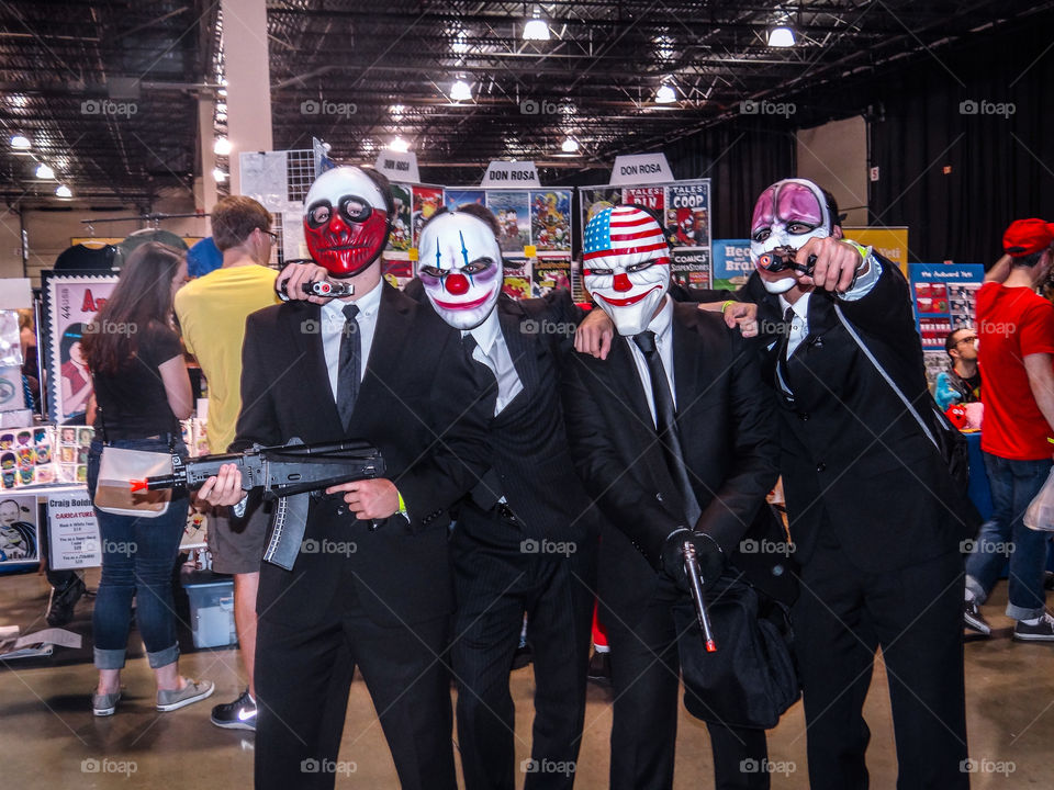 ComicCon. Masked guys at motor city ComicCon 