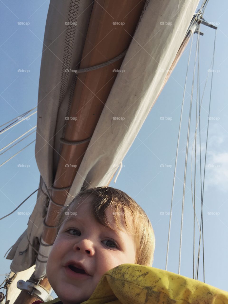 Low angle view of boy