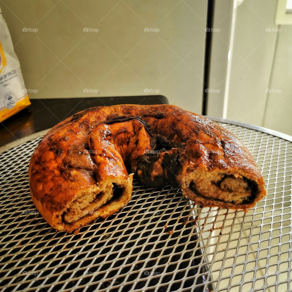 Rocambole de chocolate