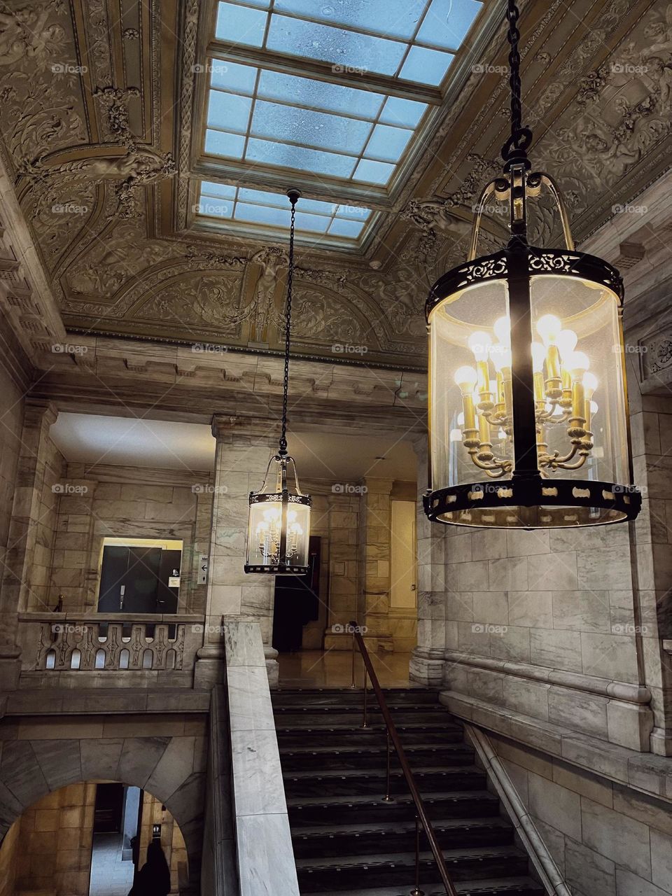 New York public library architecture corner