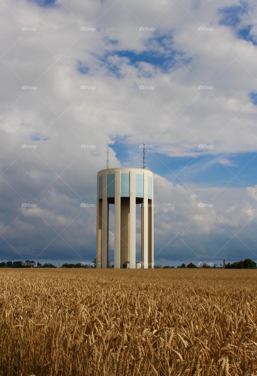 Water tower, Trelleborg, Skåne Sweden.