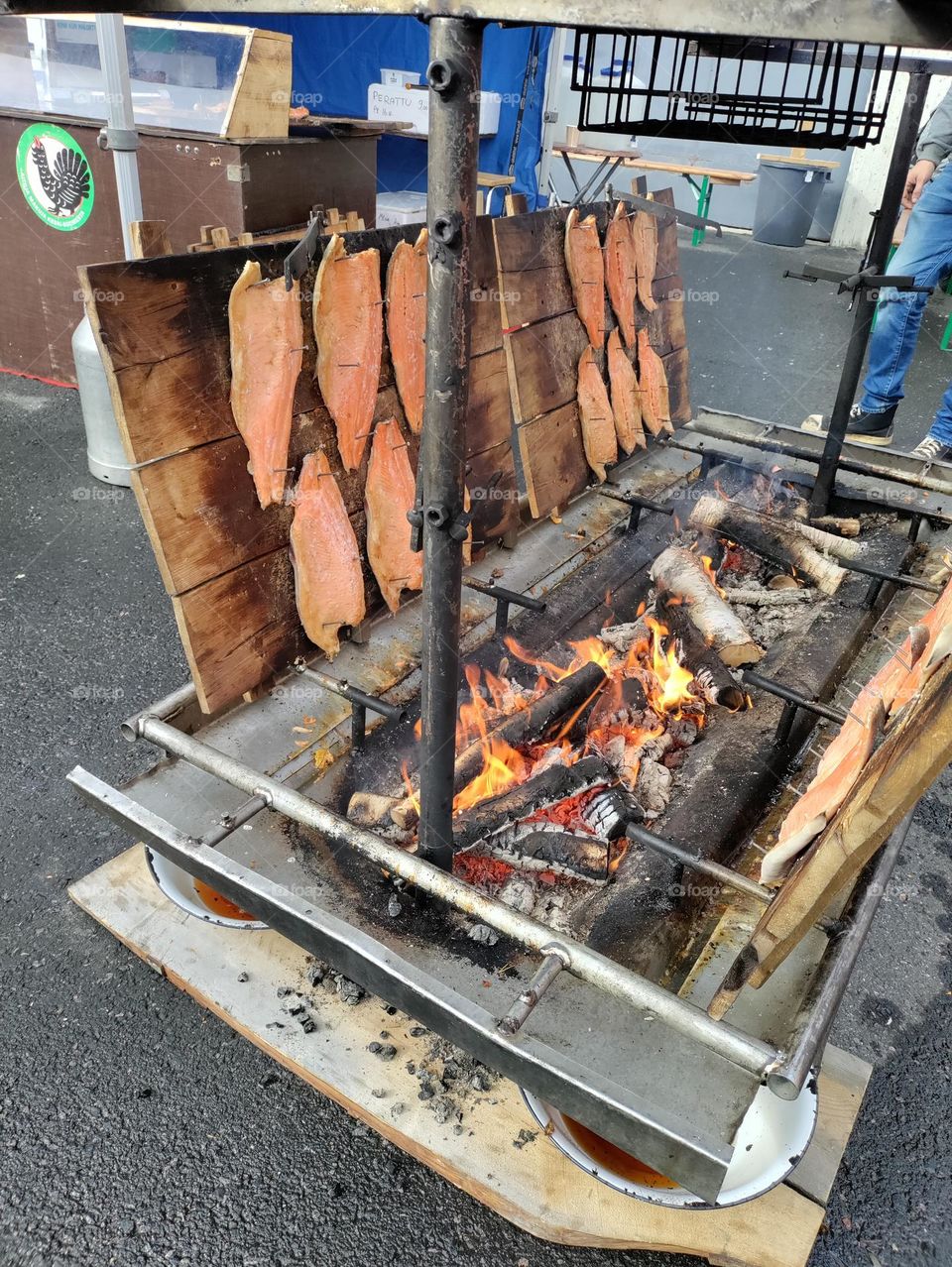 flamed salmon