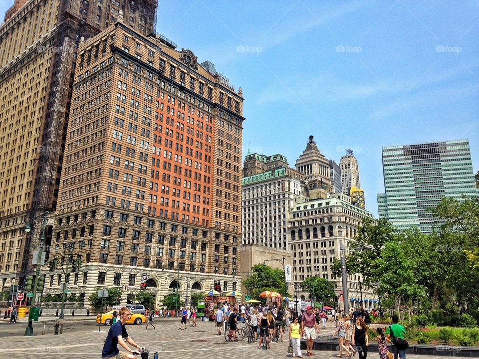 Battery Park. View from Battery Park 
