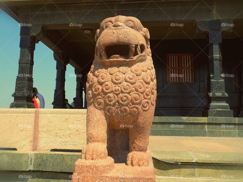Statue in Vivekananda rock. Statue in Vivekananda rock, kanyakumari.
