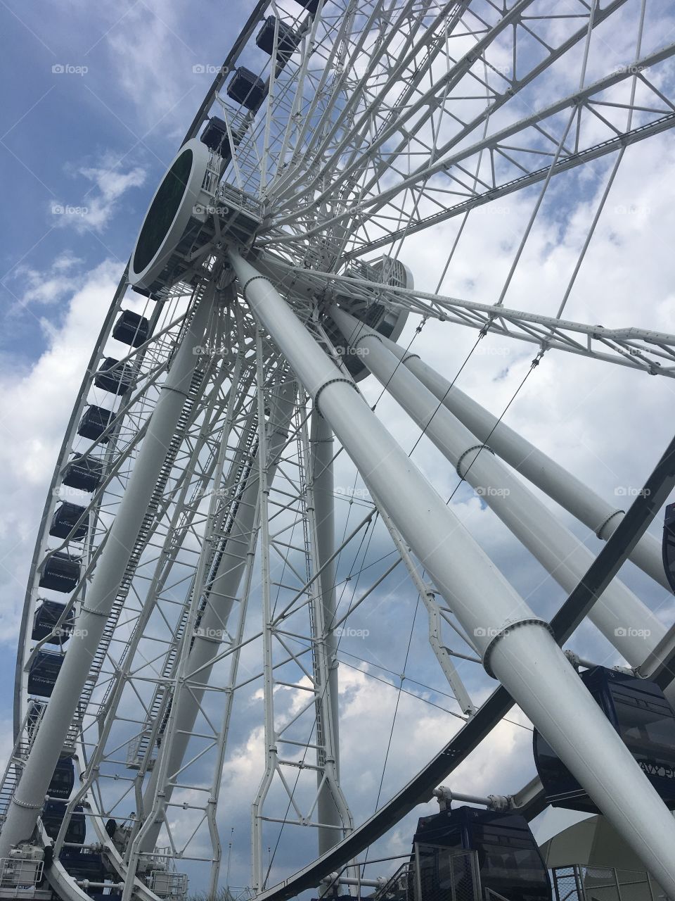 Ferris wheel Chicago Illinois sky tall