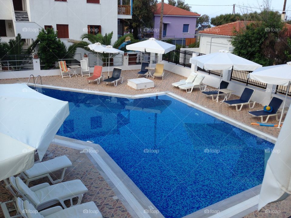Swimming pool in Greece 