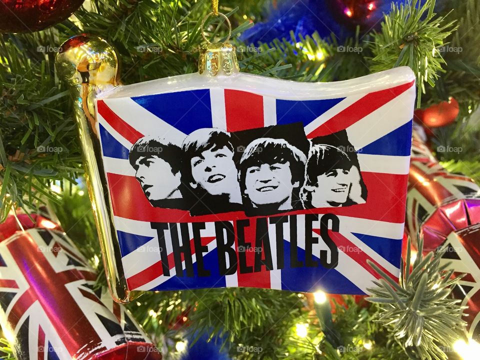 The Beatles Christmas ornament