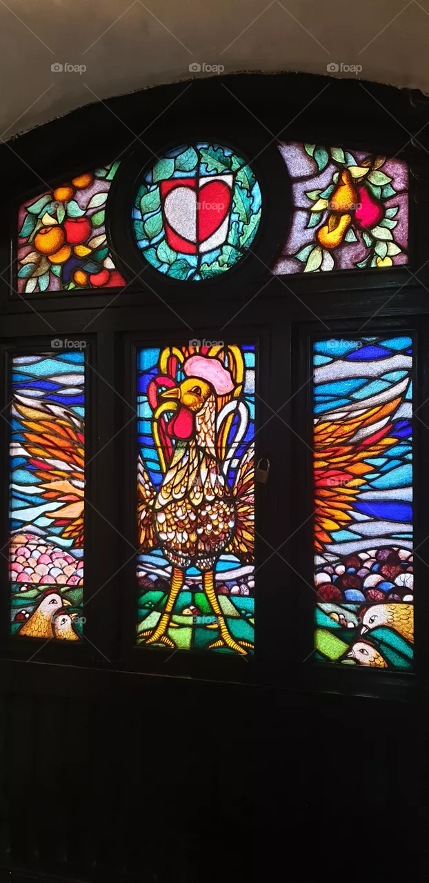 stained glass window