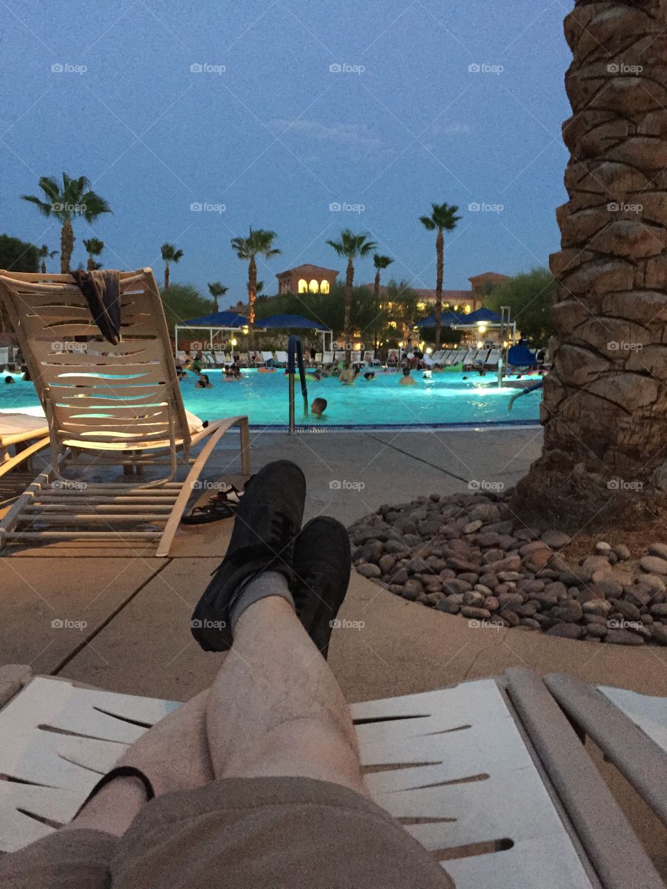 Palm Springs pool. 