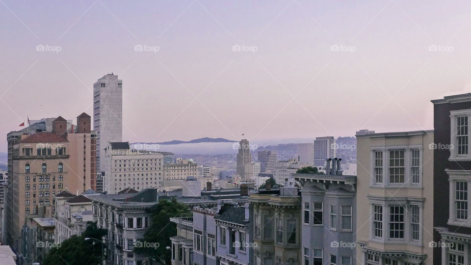 Sunset over San Francisco 