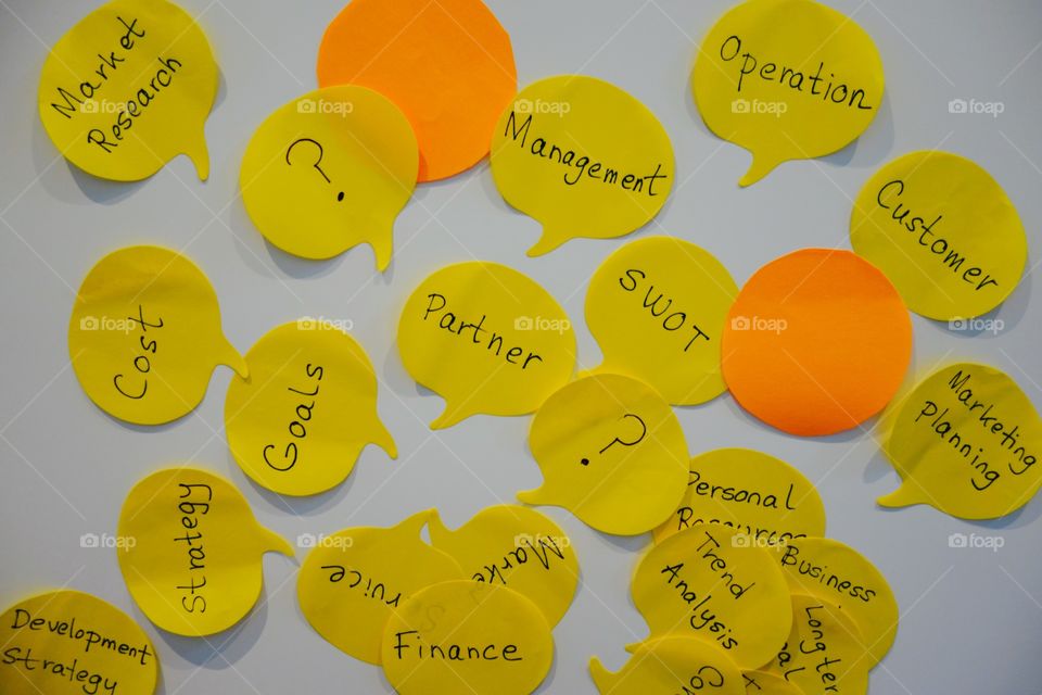 Creating a business plan requires many notes😀