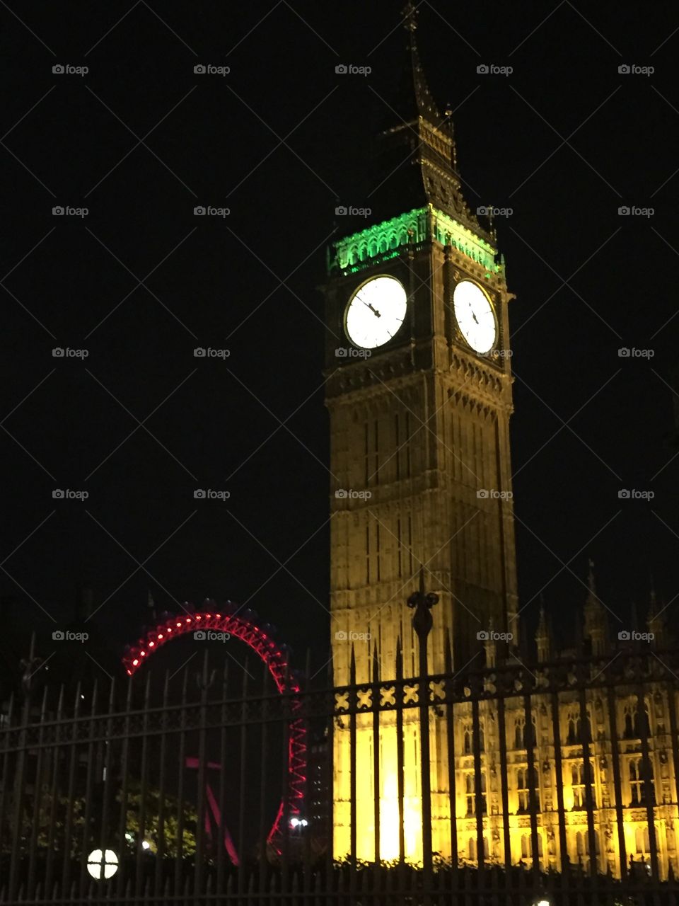 Big Ben and London Eye