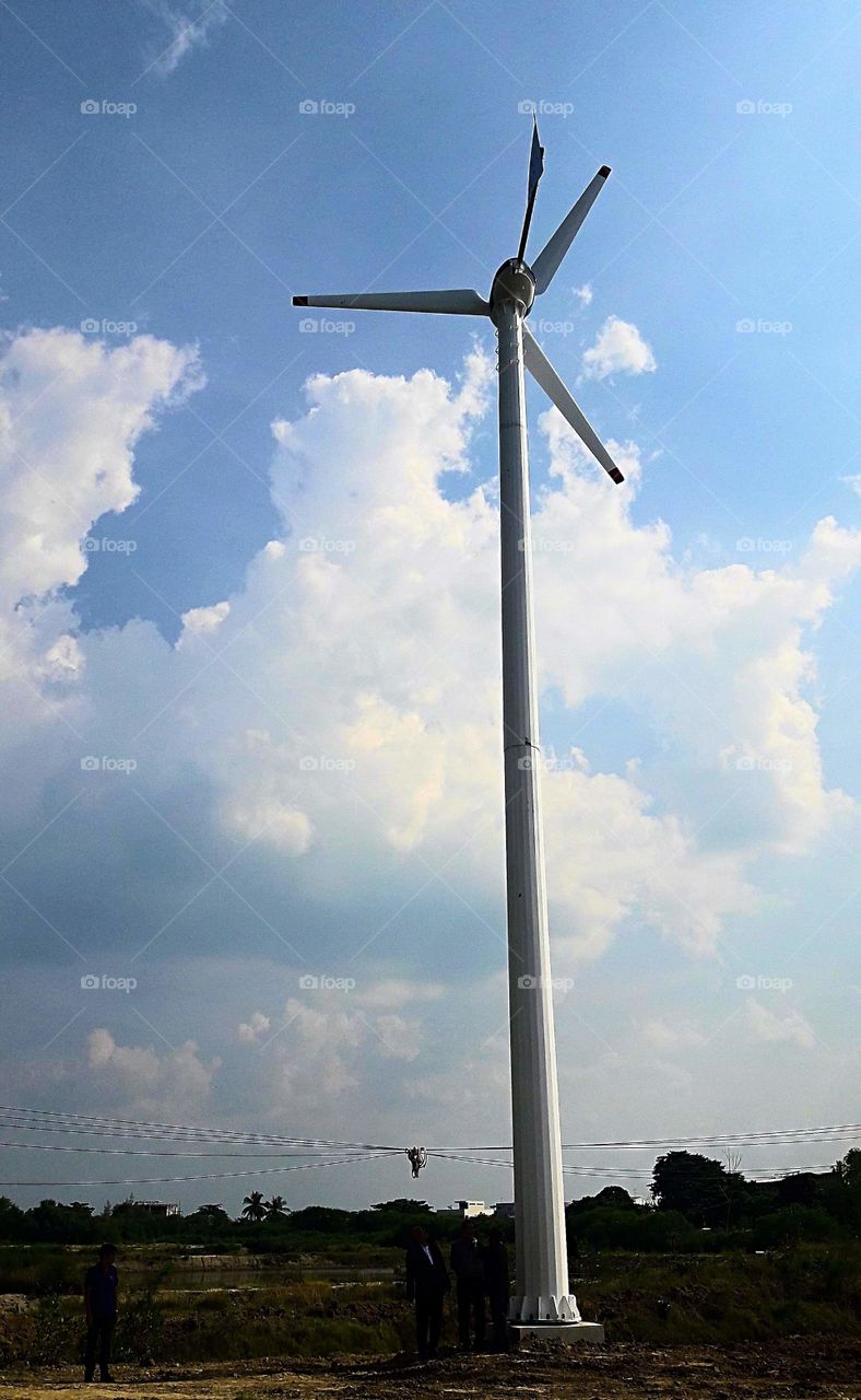 wind turbine. Wind power. Natural energy