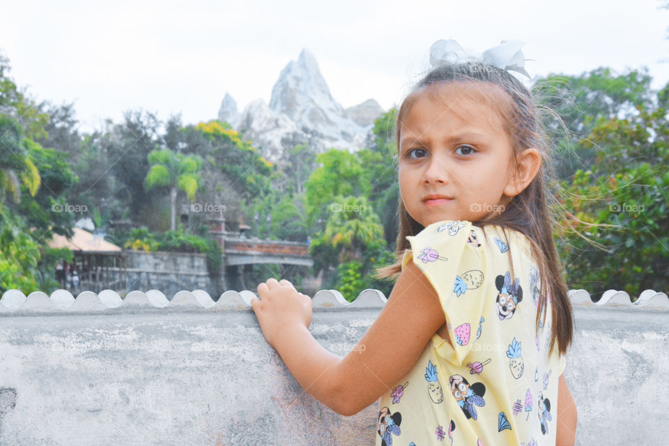 girl at animal kingdom