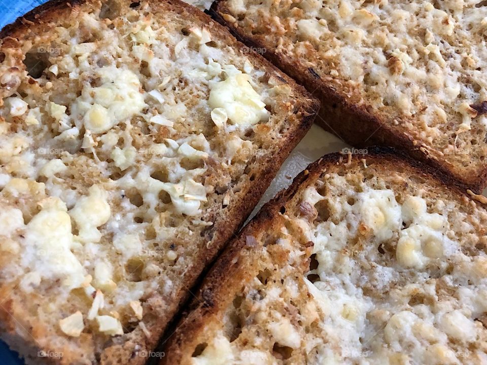 Homemade and delicious garlic bread. 