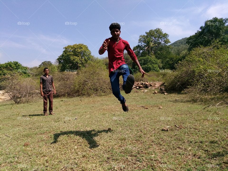 the beautiful jumping and hight jump