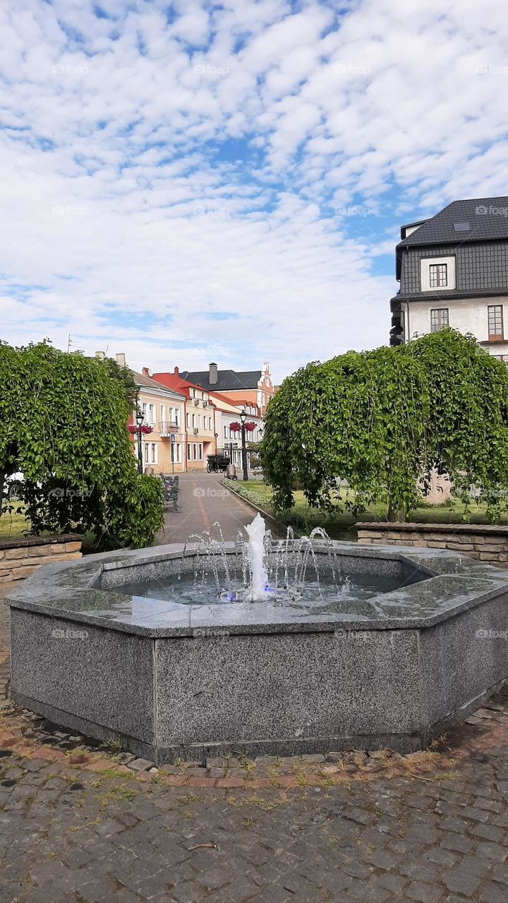 outdoor fountain