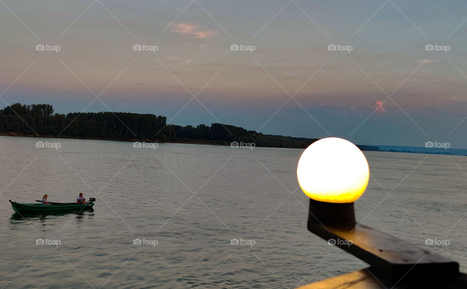 Magic Danube at dark