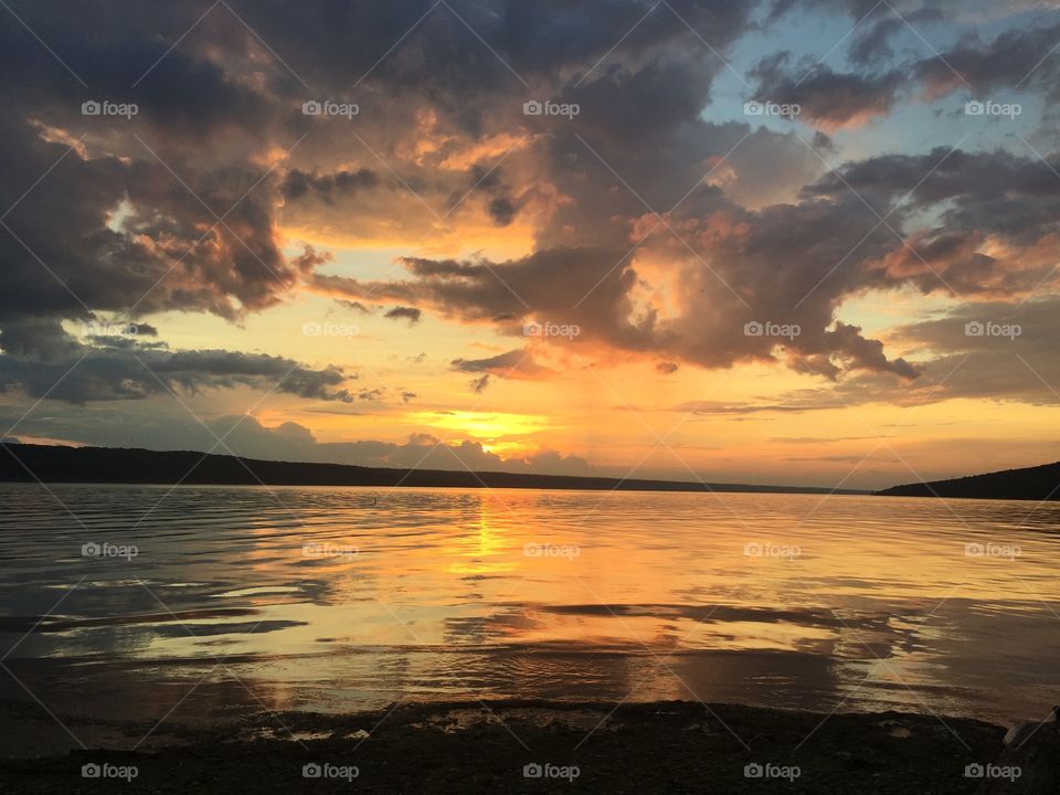 Sunset at Cayuga Lake 