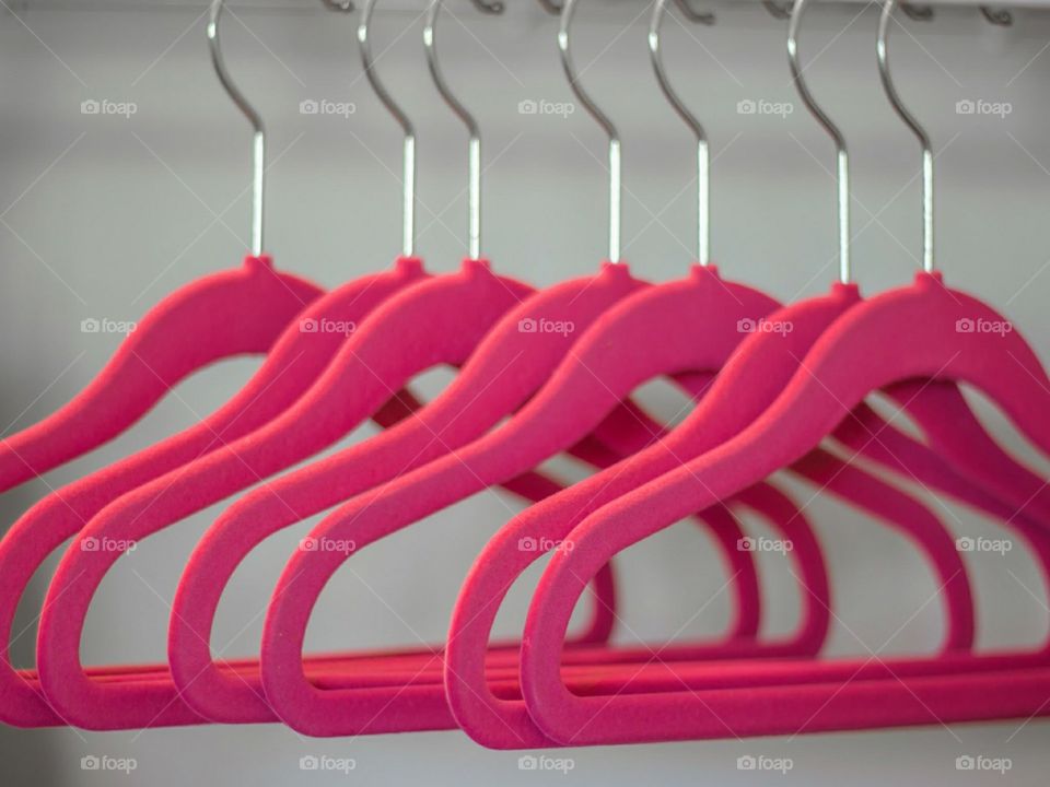 Pink hangers
