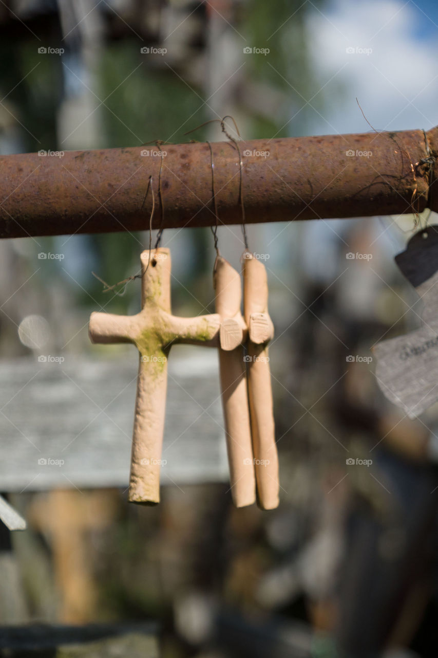 Three crosses