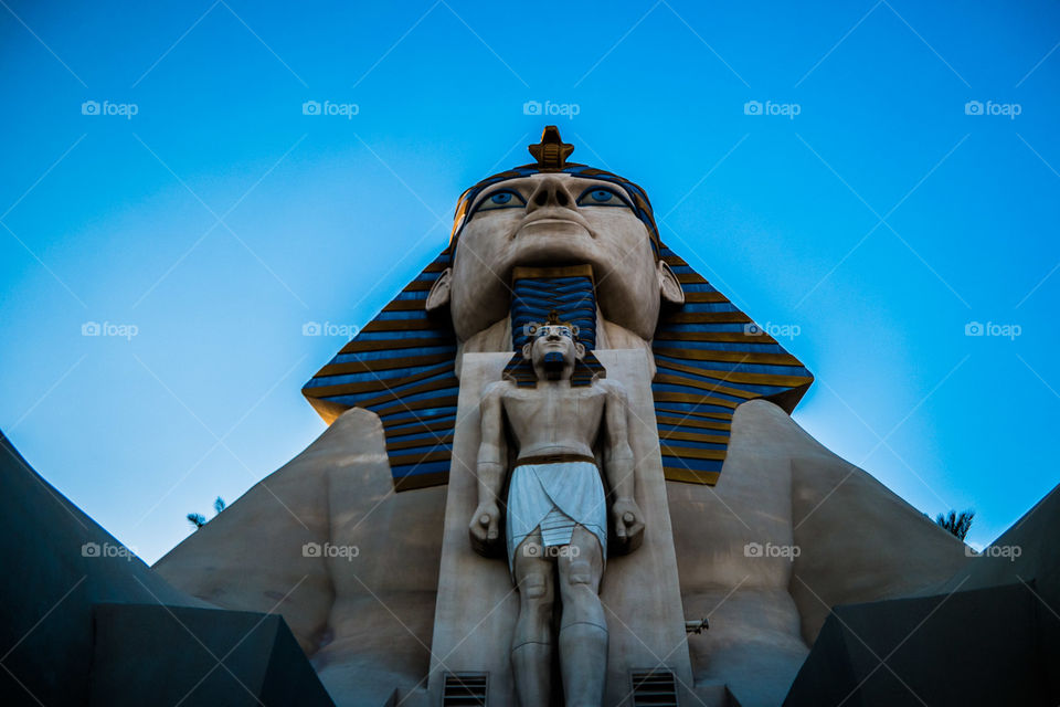 Las Vegas Luxor Sphinx Looking Up